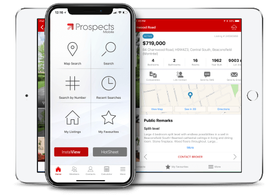 Prospects Mobile on phones and tablet